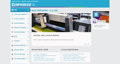 Desktop Screenshot of imprimerie-blog.com